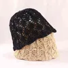 الصيف جديد اليدوية الكروشيه قبعة الشاطئ الكورية قصيرة الحافة دلو قبعة النساء اخرج التسوق صياد قبعة الأزياء جوفاء بنما Y220406