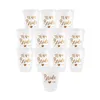 Team Bride Cups Bridal Shower Party Plastikowe Rose Gold Picie Bachelorette Ken Wedding Decor Dostaw 220811