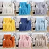 Throw Blankets All Seasons Lightweight Cozy Solid Color Soft Air Conditioner Acrylic Blanket with Tassel for Bed and Sofa