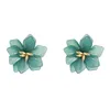 Stud Japan And South Korea Fashion Jewelry Exaggerated Big Flower Earrings Three Colors Beach Holiday For MomenStud Odet22 Farl22