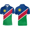 NAMÍBIA juventude livre feito sob encomenda nome número nam Polo camisa nação bandeira na Namíbia faculdade imprimir roupas de texto po 220608