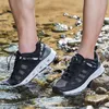 Большой размер мужчин Aqua спортивная обувь летом открытый нескользящий легкий дышащий сетчатый пляжный водой обувь мужская пешком походные кроссовки 220418