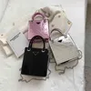 Vielseitige Spiegel kleine Tasche Damen 2023 neue Messenger Lackleder helles Gesicht rhombisches Gitter One Shoulder Tote Räumungsverkauf