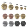 Fashion Metal Beads CZ Micro Pave Copper Bead Charm per gioielli che fanno dimensioni 8 10 MM