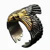 Kvalitet 316L Rostfritt stål Animal Ring Retro Eagle Rings Gold Plating Hip-Hop Punk Men's and Women's Ring smycken