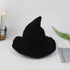 ハロウィーンのイースターウィッチハットは、羊毛の帽子を編む漁師の帽子帽子の女性ファッションウィッチポイントベイシンバケツFY4892 TT0202に沿って多様化しました