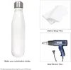 DIY Blank Sublimation 17oz Cola Bottle Vacuum Flask Sports Water Bottle Stainless Steel Double Wall Thermos with Lid