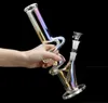 Narguilés bangs d'eau en verre colorés downstem perc barboteur dab rigs dabber capiteux rig recycleur bong pipe à eau