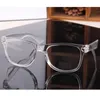 Mode solglasögon ramar design kristall klar ram transparent allmän acetat glasögon fyrkantiga ögon spektakel lins falska glasögon