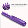 Rosse Cheveux Femme Electric Detangling Hair Brush Wet Dry Hair Comb Detangler Hairbrush 2Aから4C Kinky Wavy Auto Loosen Knots 220728