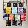 Autumn winter pure cotton men's and women's tie dyed long socks sports high tube tide candy color sock T5IZ