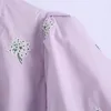 Kumsvag vrouwen zomer vintage aline jurk bloemen hol uit popelin korte mouw vrouwelijke straat zoete jurken vestidos 220704