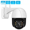 1080p PTZ WiFi IP Camera Outdoor 4x Zoom digital AI Detectar câmera sem fio H.265 P2P Audio 2MP 3MP Segurança CCTV Câmeras ICSEE