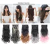 Synthetische Haarclip in Haare Erweiterungsclips für Frauen 6pcs/Set Fake Haarteil Großhandel in Schüttung