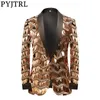 Ternos masculinos Blazers Pyjtrl Men's Hout-De-De-De Gold Gold Long Tassel LEXINS B 220823