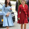 Elegante Frauen Blue Blazer Kleider Damen Büro Formal tragen Kate Middleton Prinzessin Anzug Jacke High Taille Herbst Herbstkleid 7917573