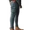 Stacked Denim Jeans Men Fashion Skinny Men Pocket Pencil Jeans Male Pants Ropa Hombre Casual Denim Hip Hop Pants