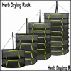 Strati Rete per asciugare le erbe Cesto appeso Pieghevole Dry Rack Herb Dryer Bag Mesh Fiori Boccioli Piante Organizer 220125 Drop Delivery 2021 Cabi