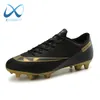 Duże rozmiary Długie kolce buty piłkarskie trening na zewnątrz buty piłkarskie trampki Ultralight Non Slip Sport Turf Cleats unisex 220813