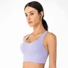 Lu Bras Brand Sports Underwear Women's Cross Back Elastic Fitness Bra Shockproof Gathered Yoga Vest Lu-ds131 Ktwh