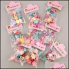 Fermagli per capelli Barrettes Gioielli Mini artiglio per le donne Ragazze Cute Candy Colori Forcine per capelli in plastica Trecce Maker Perline Princess Accessorie H0916 Dro