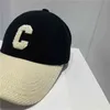 Colección de gorras de béisbol de marca para mujer con gorra ajustable con letra c