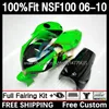 Fiberglas-Spritzgusskörper für HONDA NSF-100 NSF 100 Karosserie 10DH.137 NSF100 06 07 08 09 10 NS-F100 2006 2007 2008 2009 2010 Glasfaser-Rennverkleidung hellgrün