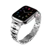 lyxiga Dam Rostfritt stål Slim Straps Armband För Apple Watch Ultra 49mm Band 40mm 38mm 42mm 41 45mm för iWatch 8 SE/6/5 7 Fashion Metal Lady Thin Strap