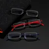 선글라스 강도 : 남성과 여성을위한 10 ~ 40X 레트로 직사각형 장관 안경 절반 프레임 독서 안경 읽기