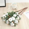 Artificial Plastic Single Grass Plant Fake Cotton Leaf Greenery Flower Leaves G21612