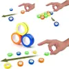 3pcs / set Anti-Stress Anelli magnetici Fidget Unzip Giocattolo Favore di partito Strumenti magici Bambini Anello magnetico Finger Spinner Giocattoli di decompressione per adulti