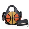 イブニングバッグブランド女性クロスボディファッショナブルなバスケットボールグラフィックパッケージレディースホーボス財布バッグカラフルな織り肩2022