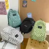 Fashion Plaid Women Backpack Bookbags Book Bags College Waterproof Nylon School Borse Kawaii Girl Travel Occiglia Mochila