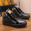 Newest Designer Sneakers Zipper Casual Shoes Claskin Black Velvet Heighten Shoe Men Women Platform Trainers All-match High Top Sneaker