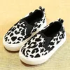 Spring Kids Shoes Boys Girls Casual Shoes Fashion Leopard Print Bekväm dukskor Barn Sneakers Slip On Loafers 220805