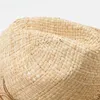 Handmade Summer Western Cowboy Hat For Women Men Natural Straw Sun Hat Outdoor Beach Cowgirl Jazz Hats