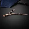 Bracelets à breloques Moocare Bracelet en acier inoxydable or rose bois noir de haute qualité incrusté de Zircon Slim Bend Marque Kent22