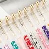 Creative DIY Carved Metal Air Pipe Ballpoint Pens Handmade Oil Crystal Pen Advertising Office Stationery Gift Pens Wholesale