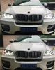 One Pair Auto Car LED Head Light Parts For X6 X5 E71 E70 20 08-20 15 LED Angel Eye Lamps Headlights DRL Running Lights