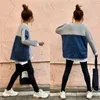 女性のセーター女性の女性プルオーバー長袖パッチワーク秋のファッションニットトップシックな服ジャンパーハラジュク韓国