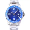 Keramische Bezel Heren horloges Saffierglas Blauwe Lichtgevende Wijzerplaat 8215 Japan Automatisch uurwerk 316L stalen kast horloge