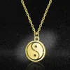 Chaînes 100% Acier Inoxydable Yin Yang Symbole Charme Collier Jamais Terni Haute Poli Amulette Chinoise Pendentif Femmes ColliersChaînes Godl22