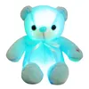 30 cm 50 cm simpatico orso bambola peluche colorato incandescente orsacchiotto giocattoli di peluche luminosi Kawaii Light Up LED orsacchiotto bambola di pezza bambini giocattoli di Natale