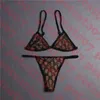 Sexiga damunderkläder Bikinisset Spetsbrev Damunderkläder Badkläder Klassiskt dam-bh-set många färger