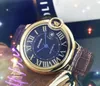 5A Qualité Hommes Grand Cadran Montres 44mm Mécanique Automatique Boîtier En Acier Inoxydable 316L Sport Auto-vent En Cuir Véritable Orologio di Lusso Montre-Bracelet 5ATM étanche