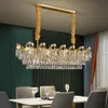 Lyx vardagsrum modern ljuskrona led belysning dekorativa lampor för matsal kök ö hem dekoration