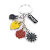 Kliny Crescent Rose Rose Blakin metalowa sieć kluczowa Weiss Schnee Cynk Cynk Keyring 5 w 1 Cosplay Props Prezent