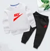 Printemps automne enfants coton vêtements ensemble bébé garçons filles vêtements enfants Sport sweats à capuche pantalons 2 pièces/ensembles mode bambin survêtements