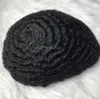 Celebrity Toupee Black Color Brazilian Virgin Human Hair Replacement Mens Hairpieces Afro Curl Full Lace Toupees for Black Men6933674