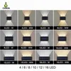 Outdoor Waterdichte zonnemuurlampen Convex Lens op en neer verlichting voor tuin binnenplaats Landschap Street Balkon Decor